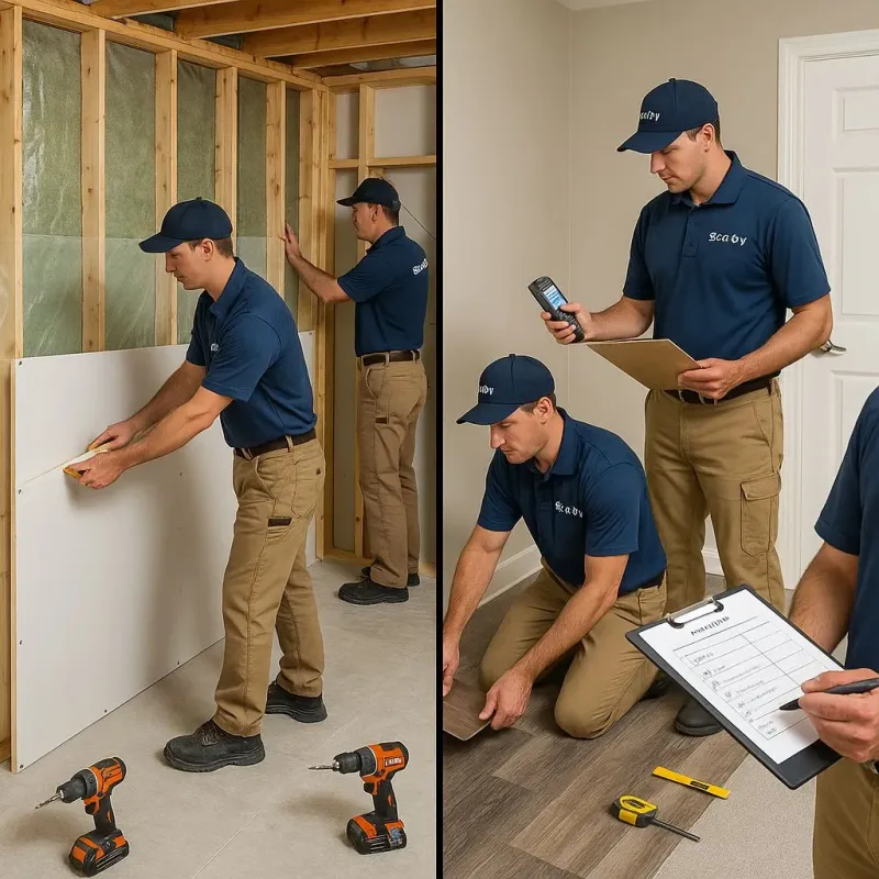 Repairs and Reconstruction process in Paloma Creek South, TX